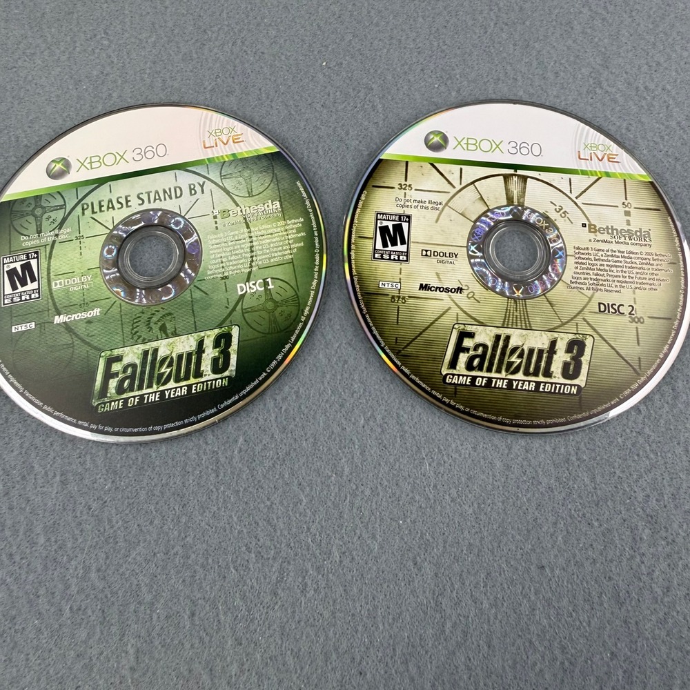 Bethesda Fallout 3 Game of the Year Edition Xbox 360 Unisex OS Green 2-Disc Set